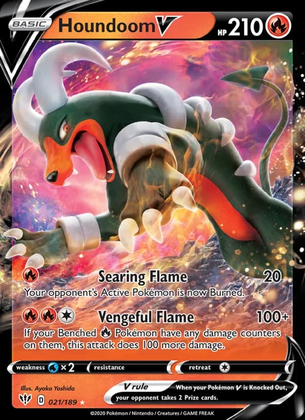 Houndoom V — изображение карты
