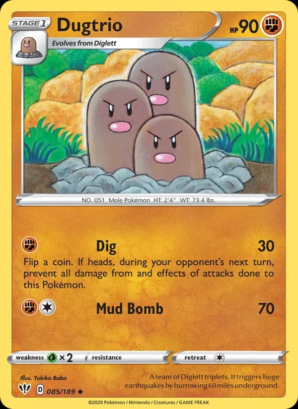 Dugtrio — изображение карты