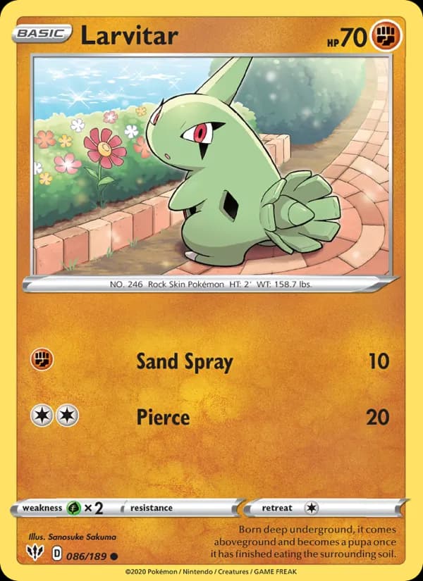 Larvitar — изображение карты