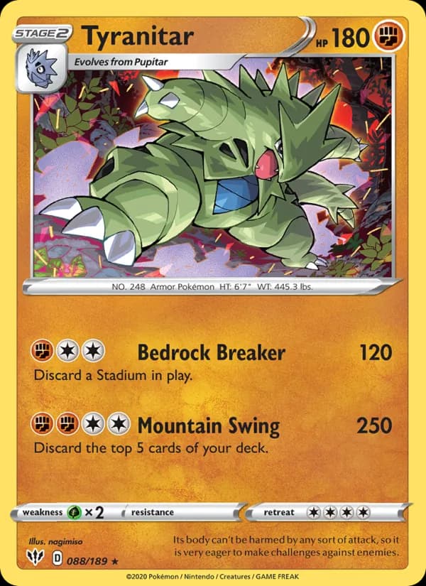 Tyranitar — изображение карты