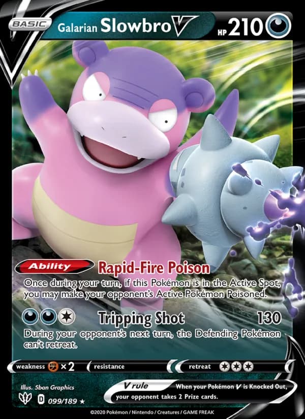 Galarian Slowbro V — изображение карты