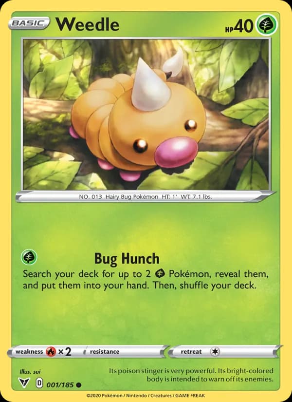 Weedle — изображение карты