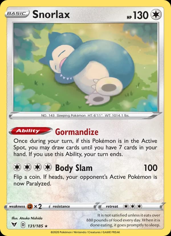 Snorlax — изображение карты