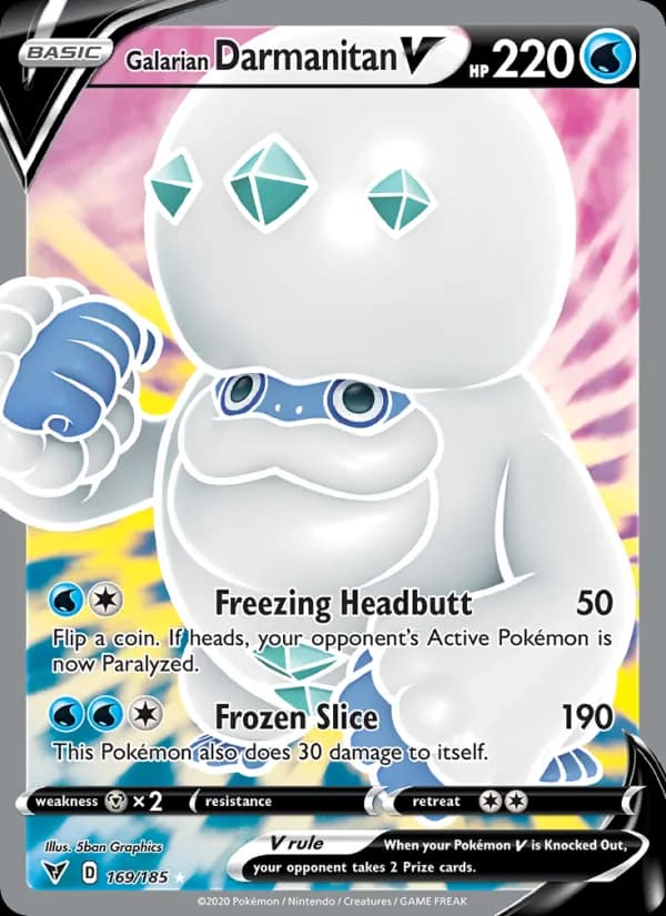 Galarian Darmanitan V — изображение карты