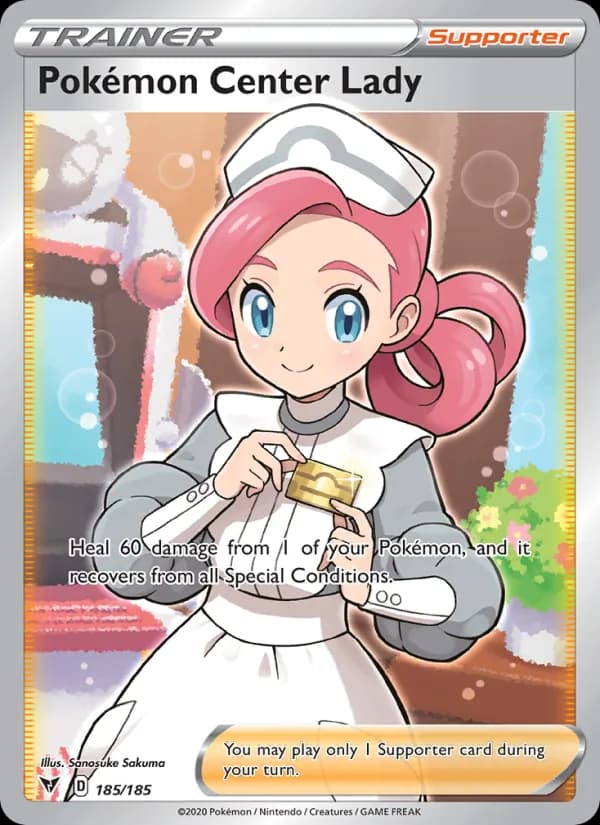 Pokémon Center Lady — изображение карты