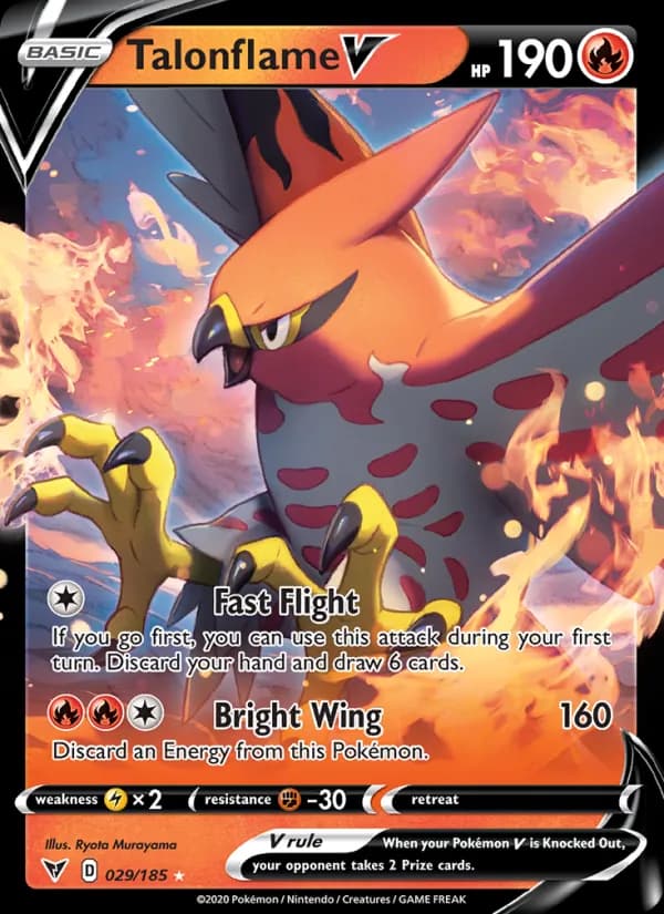 Talonflame V — изображение карты