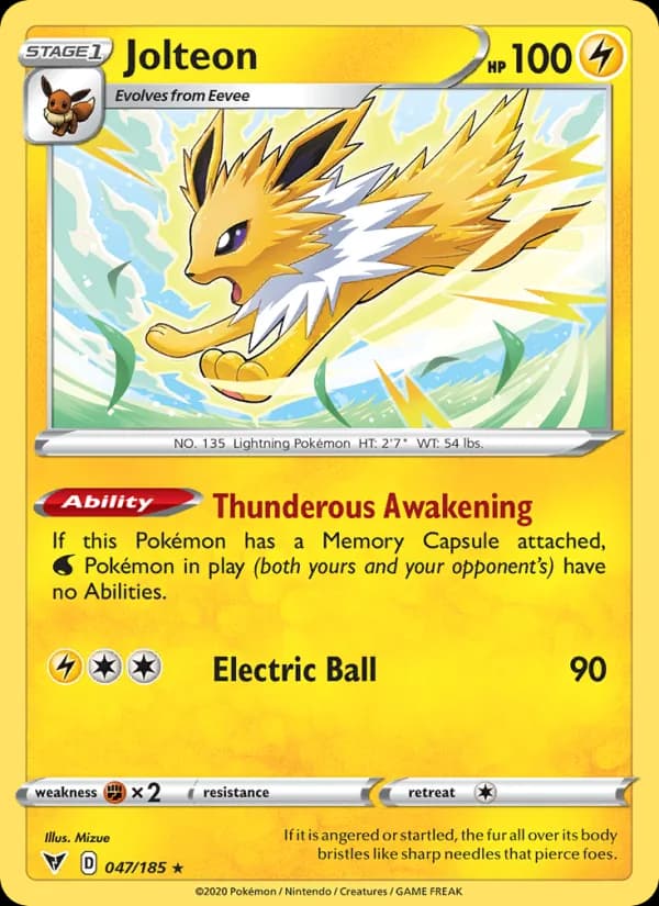 Jolteon — изображение карты