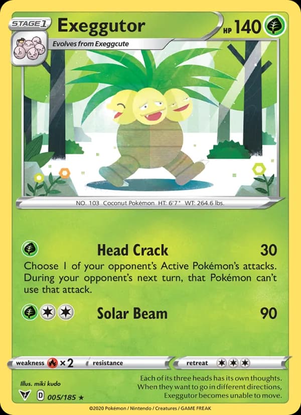 Exeggutor — изображение карты