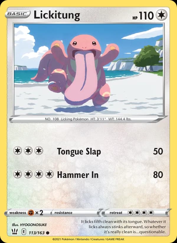 Lickitung — изображение карты