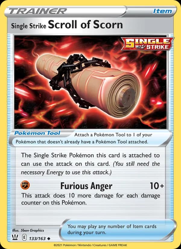 Single Strike Scroll of Scorn — изображение карты