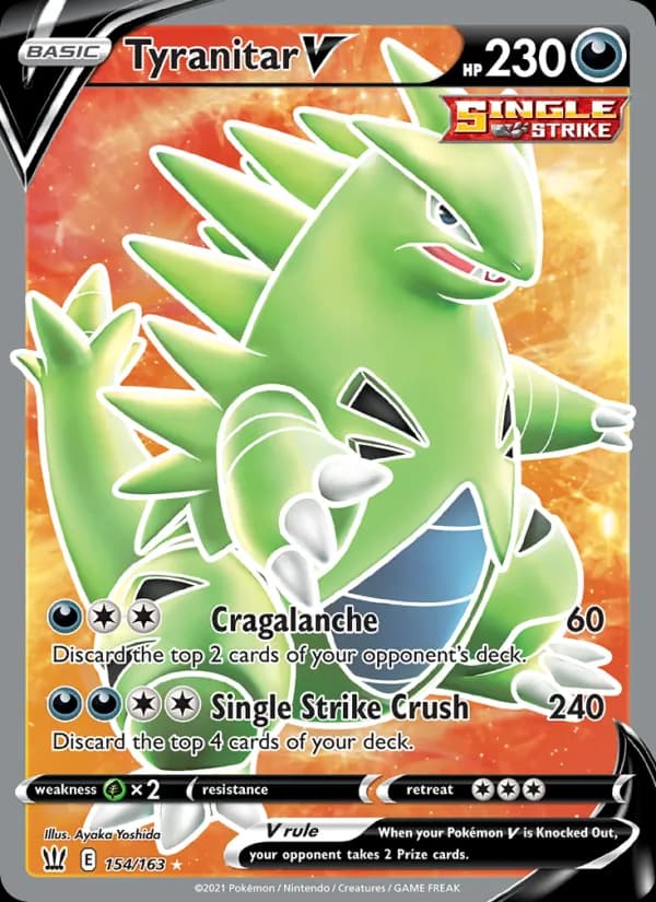 Tyranitar V — изображение карты