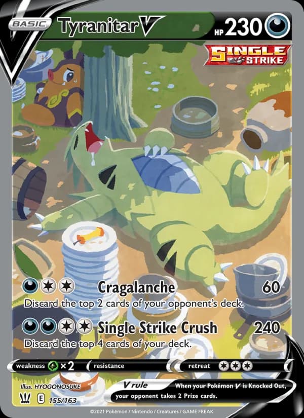 Tyranitar V — изображение карты