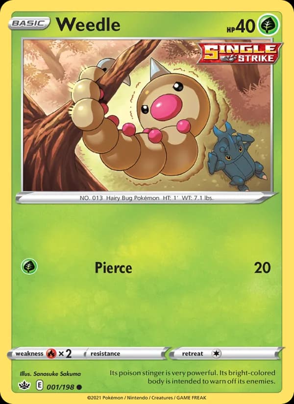 Weedle — изображение карты