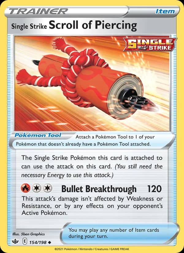 Single Strike Scroll of Piercing — изображение карты