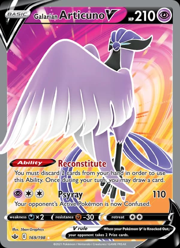 Galarian Articuno V — изображение карты