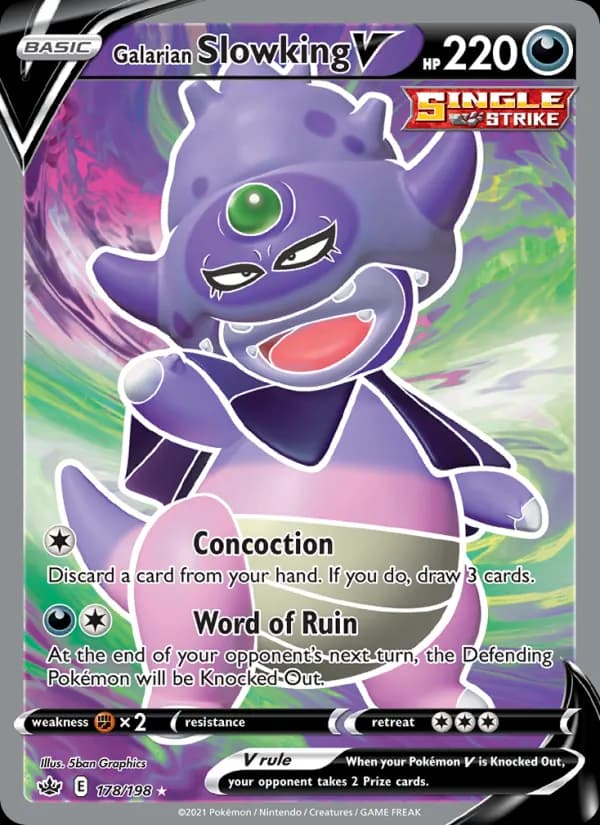 Galarian Slowking V — изображение карты