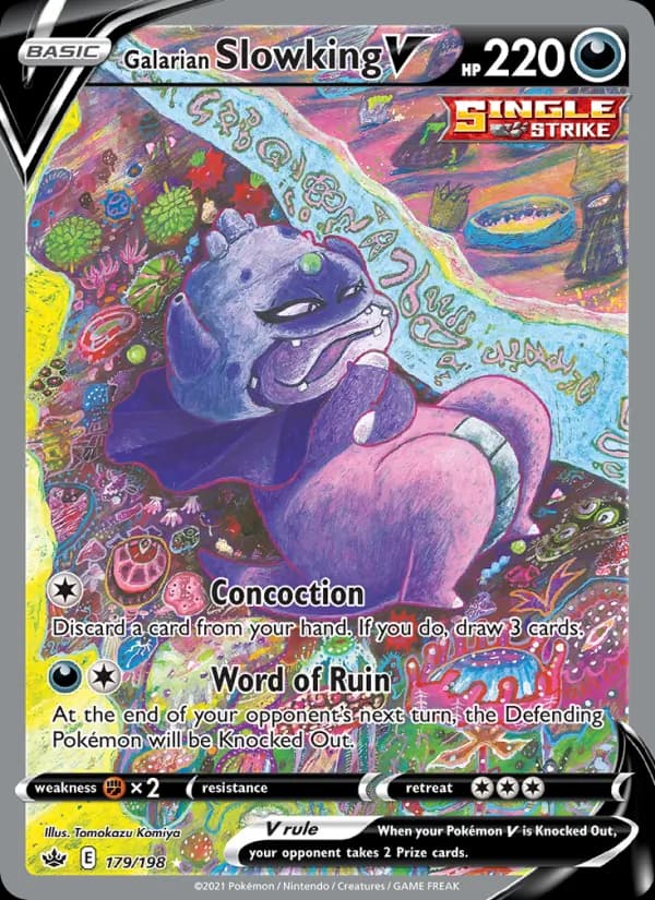 Galarian Slowking V — изображение карты