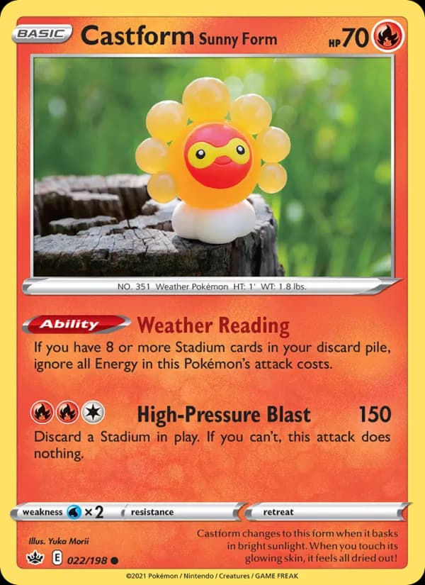 Castform Sunny Form — изображение карты