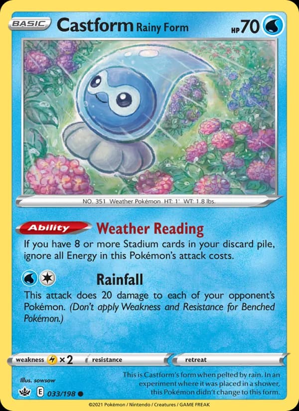 Castform Rainy Form — изображение карты