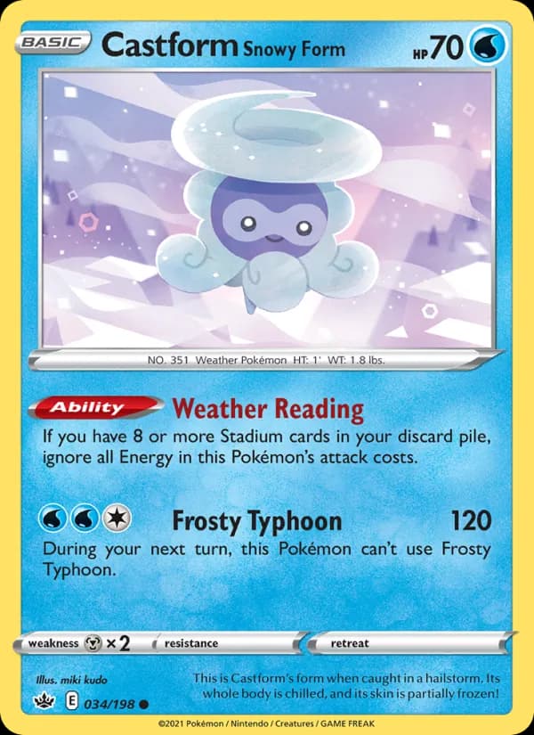 Castform Snowy Form — изображение карты