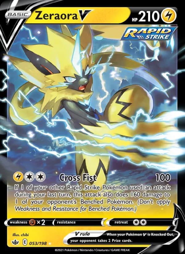 Zeraora V — изображение карты