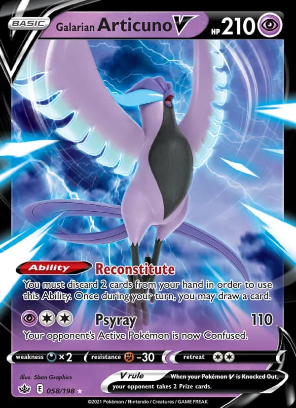 Galarian Articuno V — изображение карты