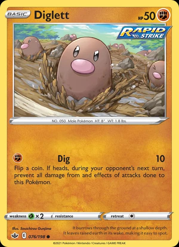 Diglett — изображение карты