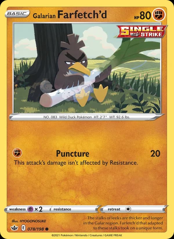 Galarian Farfetch'd — изображение карты