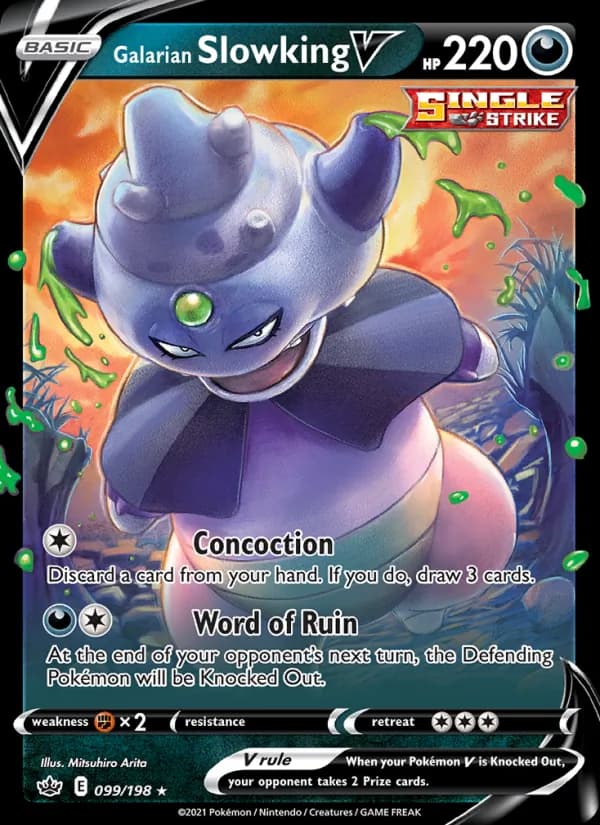 Galarian Slowking V — изображение карты