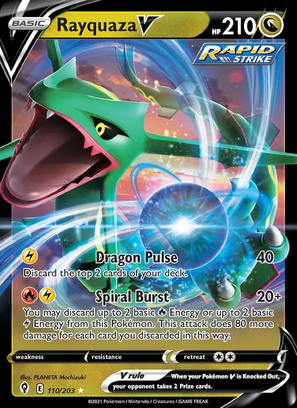 Rayquaza V — изображение карты