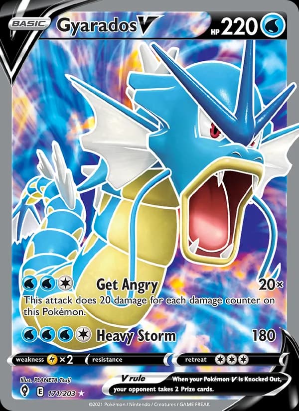 Gyarados V — изображение карты
