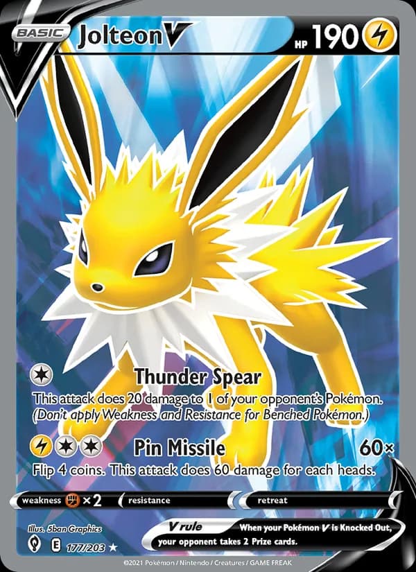 Jolteon V — изображение карты