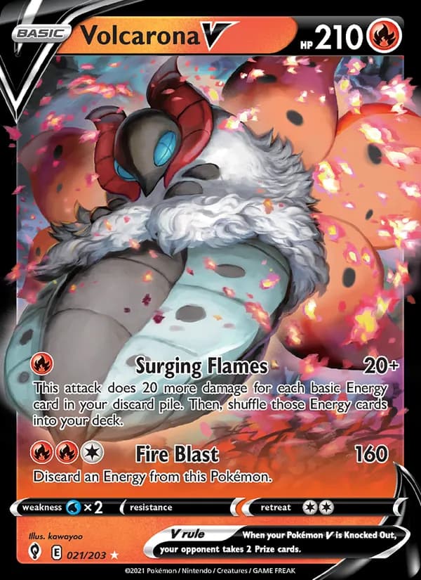 Volcarona V — изображение карты