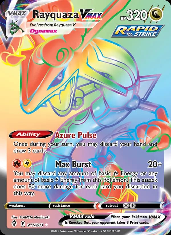 Rayquaza VMAX — изображение карты