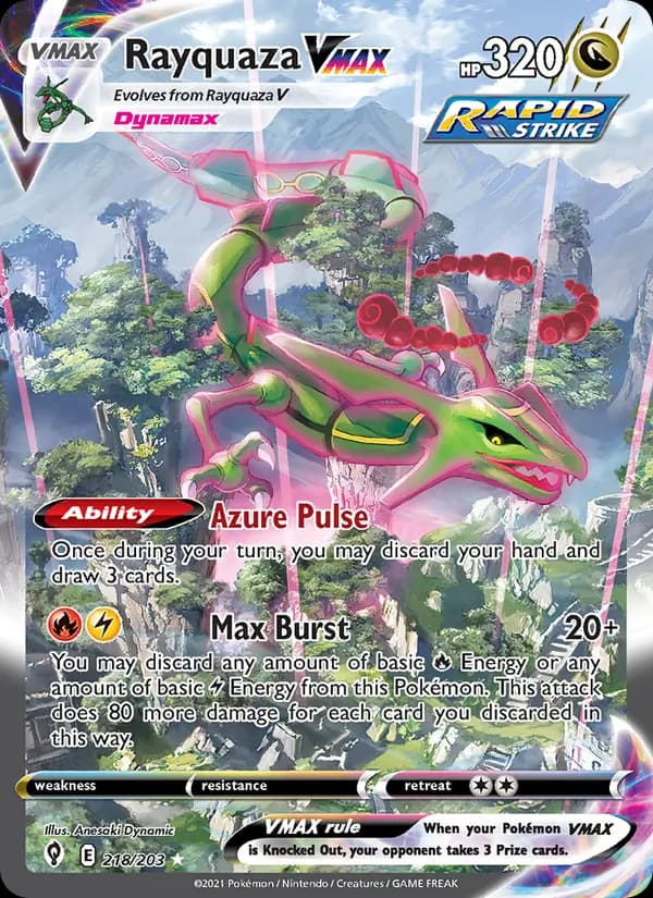 Rayquaza VMAX — изображение карты