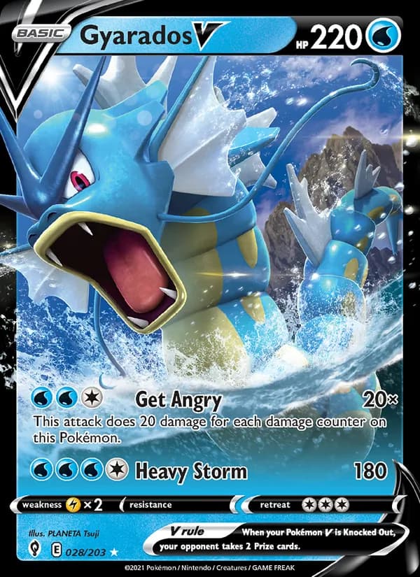 Gyarados V — изображение карты