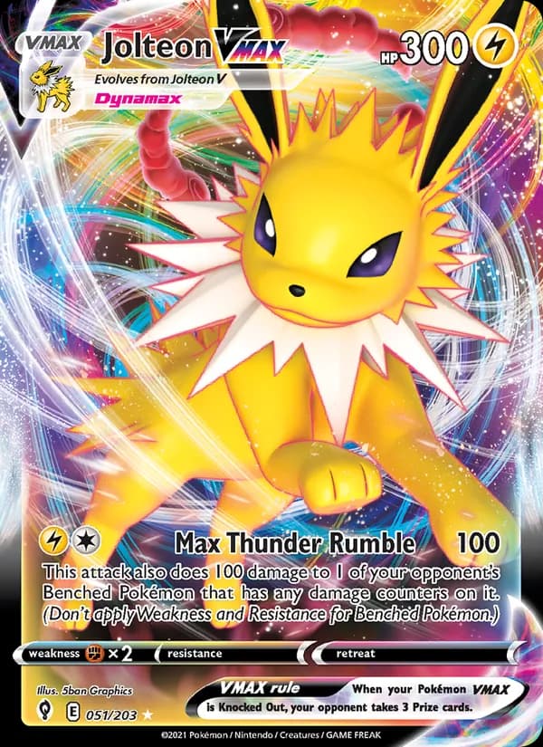Jolteon VMAX — изображение карты