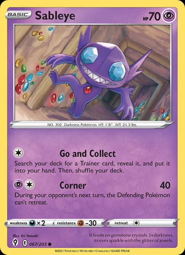 Sableye — изображение карты