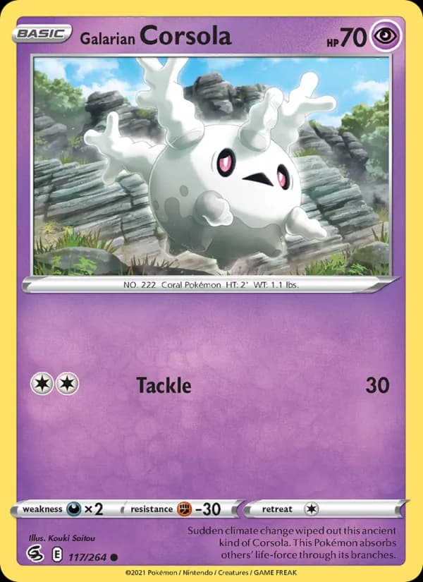 Galarian Corsola — изображение карты
