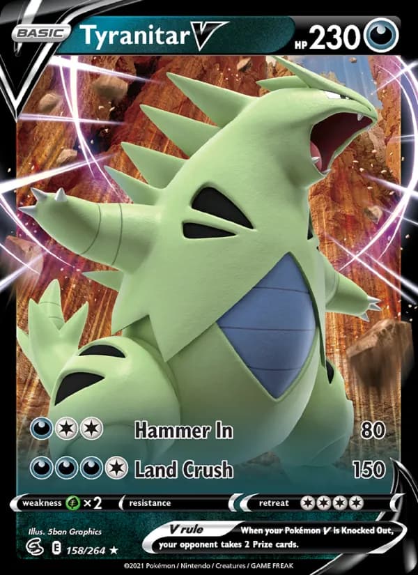 Tyranitar V — изображение карты