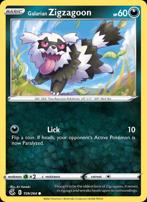 Galarian Zigzagoon — изображение карты