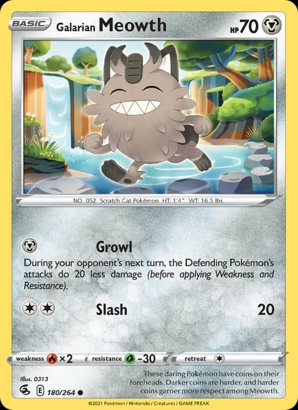 Galarian Meowth — изображение карты