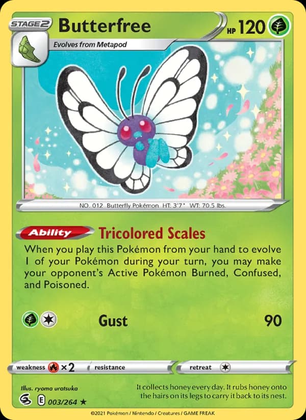 Butterfree — изображение карты
