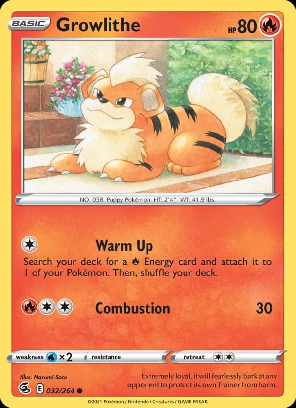 Growlithe — изображение карты