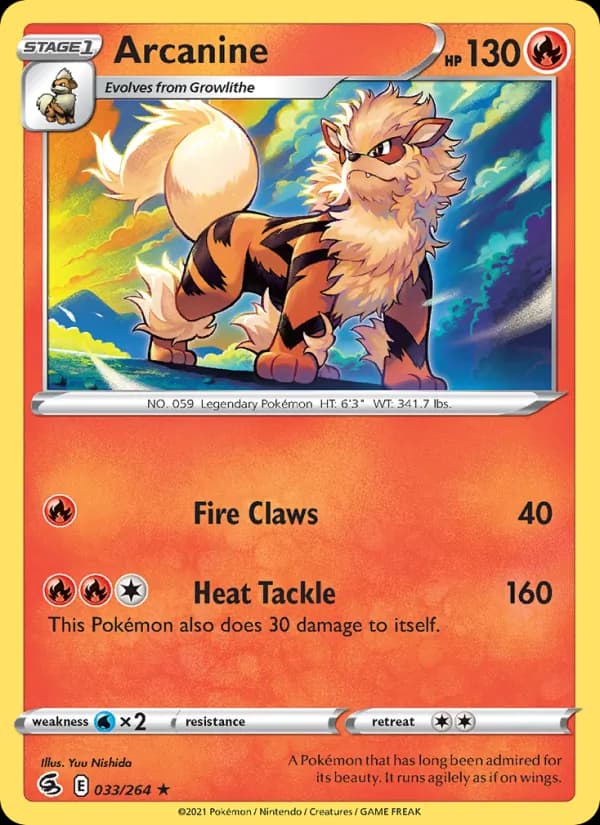 Arcanine — изображение карты