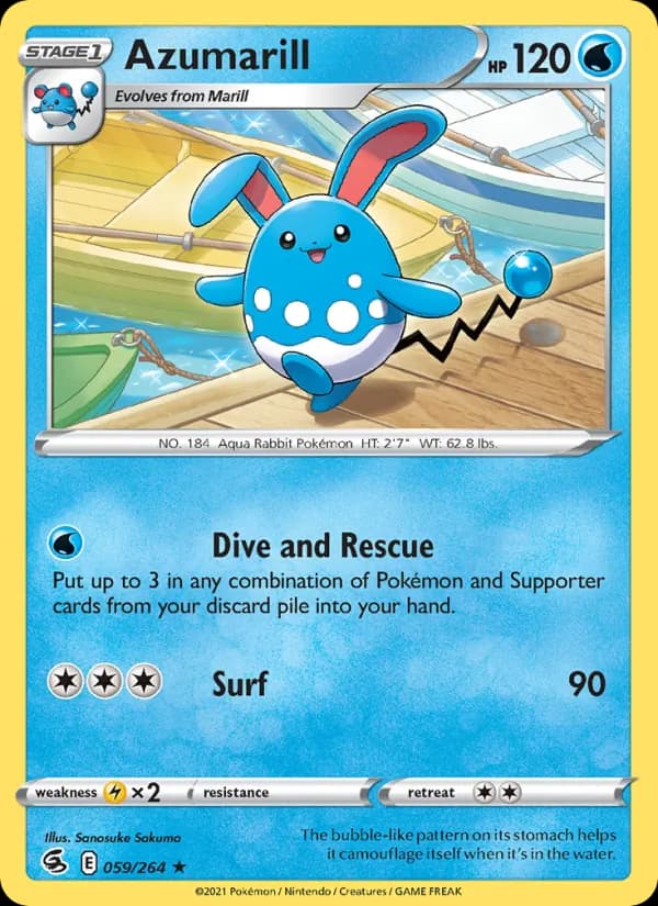 Azumarill — изображение карты