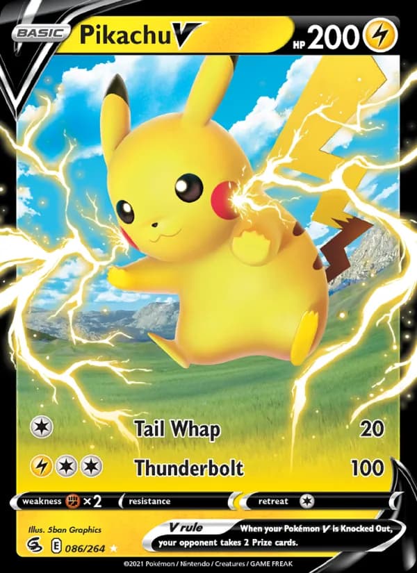 Pikachu V — изображение карты