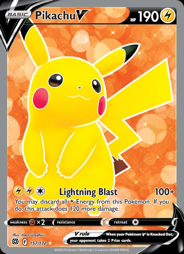 Pikachu V — изображение карты
