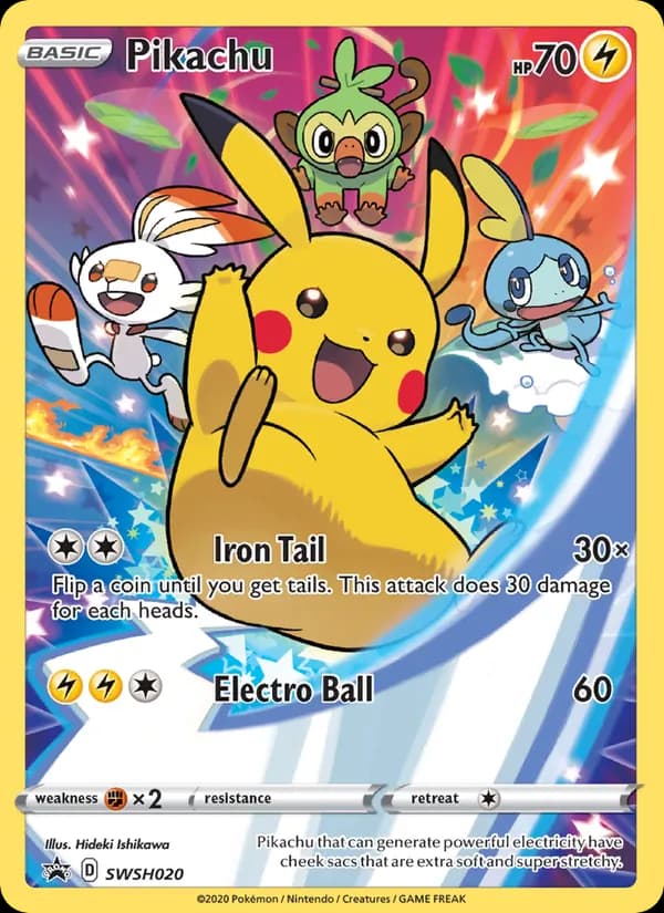 Pikachu — изображение карты