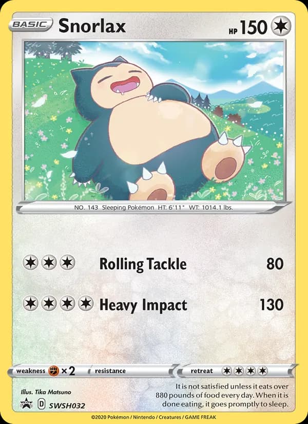 Snorlax — изображение карты